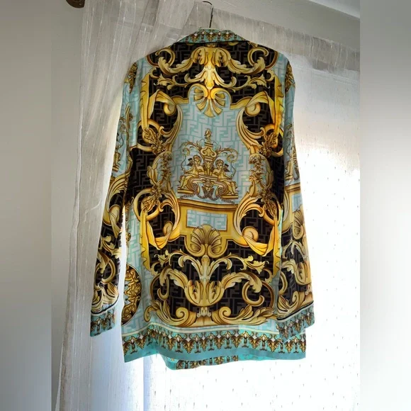 Fendace gold baroque pyjama top - Picture 2 of 5